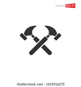 Hammer Icon Design Illustration Vector