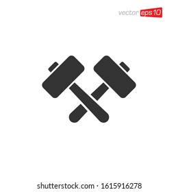 Hammer Icon Design Illustration Vector