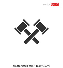 Hammer Icon Design Illustration Vector