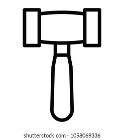 Hammer icon design for Repair and maintenance 