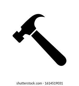 Hammer icon design template, vector icon designed in flat style isolated on white background, solid icon vector design, can be used for web and various needs of your project