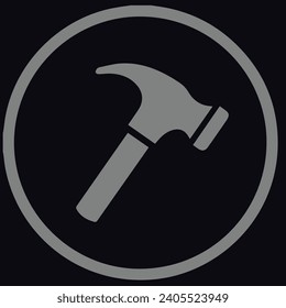 hammer icon  design with vector art 