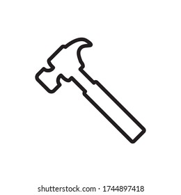 Hammer Icon Design Vector Template