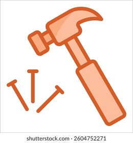 Hammer Icon Element For Design