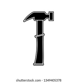 hammer  icon. Element of Home repair tool for mobile concept and web apps icon. Glyph, flat icon for website design and development, app development