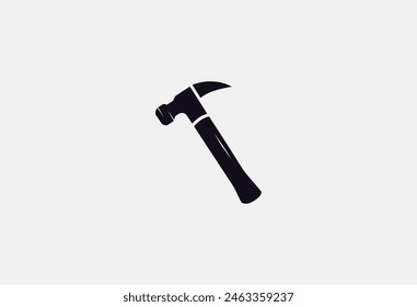  hammer icon. Filled hammer icon for website design and mobile, app development. hammer icon from filled carpentry collection isolated on black background 