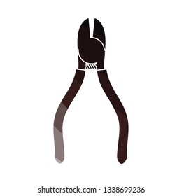 Hammersymbol. Flaches Farbdesign. Vektorgrafik.