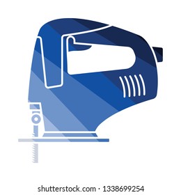 Icono de martillo. Diseño de color plano. Ilustración vectorial.