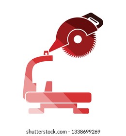 Hammersymbol. Flaches Farbdesign. Vektorgrafik.