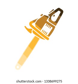 Icono de martillo. Diseño de color plano. Ilustración vectorial.
