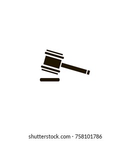 Hammer icon. flat design
