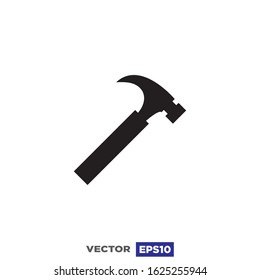 Hammer Icon Flat Design Illustration