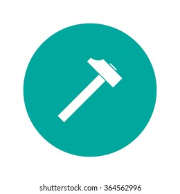 hammer icon. Flat design style EPS 10