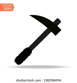 Hammer icon. Flat illustration of hammer vector icon for web eps 10