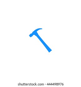 Hammer icon flat style stock vector illustration