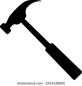 Hammer Icon in Flat Style. Vector Illustration.