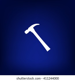 Hammer icon flat style vector icon