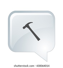 Hammer icon flat style vector icon