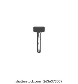 Hammer Icon flat vector design
