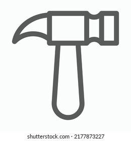 hammer icon, gavel vector, tool illustration
