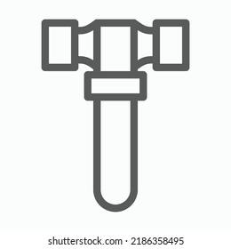 hammer icon, gavel vector, tool illustration