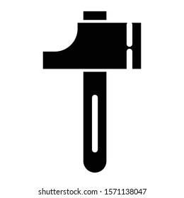 hammer icon glyph vector design