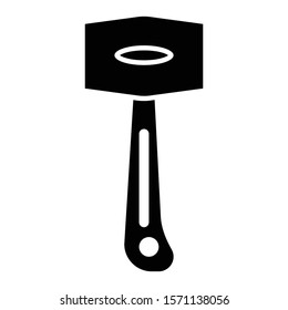 hammer icon glyph vector design