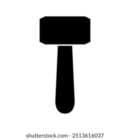 Hammer icon illustrated on background