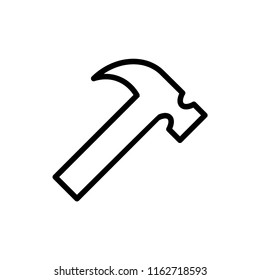 Hammer icon illustration isolated vector sign symbol.
