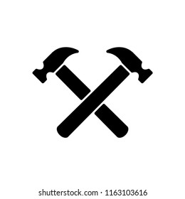 Hammer icon illustration isolated vector sign symbol.