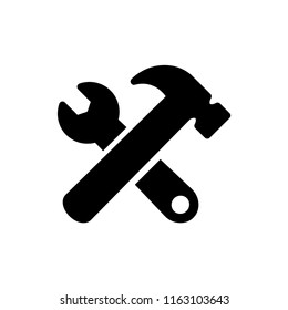 Hammer icon illustration isolated vector sign symbol.