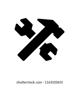 Hammer icon illustration isolated vector sign symbol.