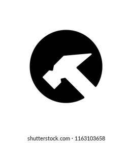 Hammer icon illustration isolated vector sign symbol.