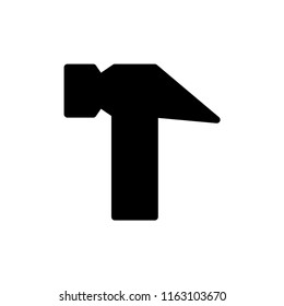 Hammer icon illustration isolated vector sign symbol.
