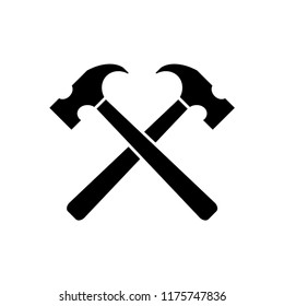 Hammer icon illustration isolated vector sign symbol.