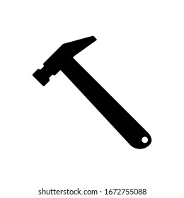 Symbol für Hammer, einzelne Vektorillustration