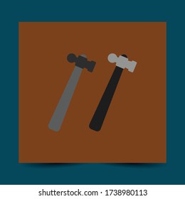 Hammer icon illustration isolated vector sign symbol Eps 10