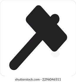 Hammer icon illustration isolated vector sign symbol