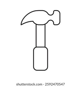 hammer icon illustration isolated vector sign symbol. simple icon on white background