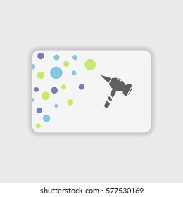 Hammer icon illustration isolated vector sign symbol