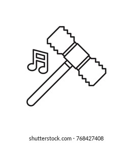 hammer icon illustration isolated vector sign symbol