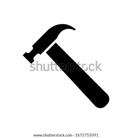 Hammer icon illustration isolated vector sign symbol