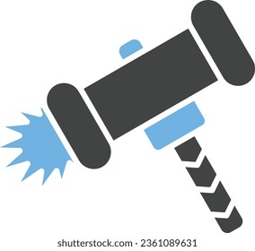 Hammer Icon-Bild. Geeignet für mobile Anwendungen.