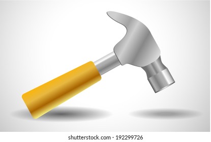 Hammer Icon Isolated on White