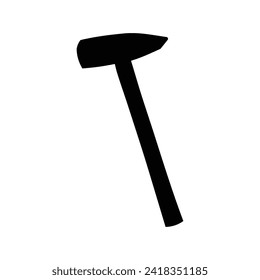 Hammersymbol einzeln auf Weiß