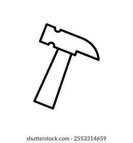 Hammer icon isolated on white background