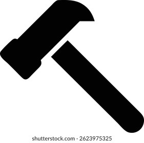 Hammer icon isolated on white background