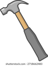O ícone de martelo isolado no fundo branco