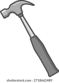 O ícone de martelo isolado no fundo branco