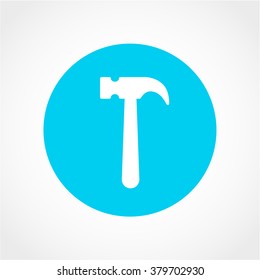 Hammer Icon Isolated on White Background
